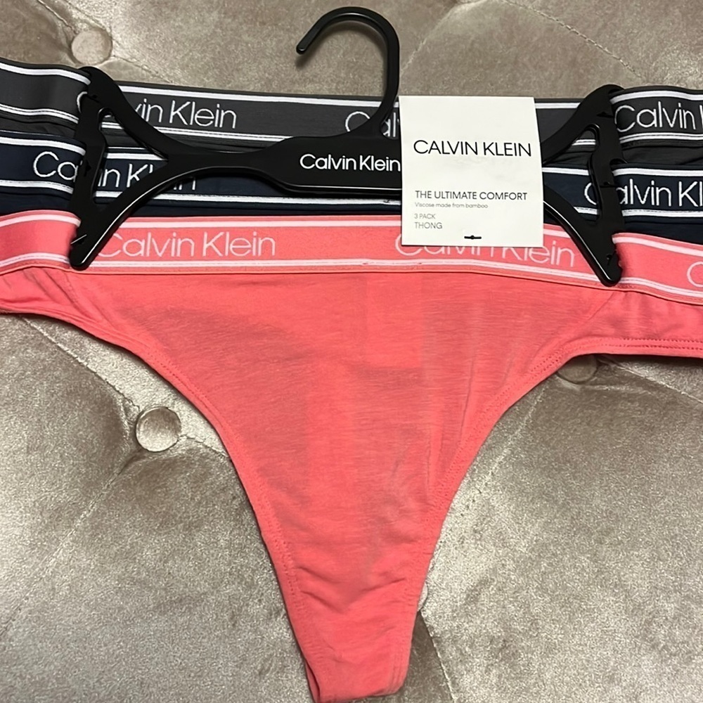 Calvin Klein thong panties, 3 pack